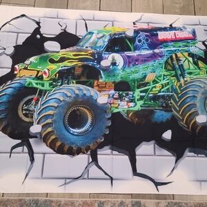 Monster Truck Wall Art with Colorful Design
